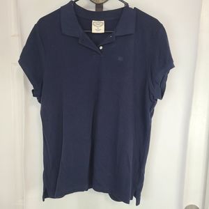 (20. )Ralph Lauren Woman's Short Sleeve Blouse, Size: XL  Color: Blue